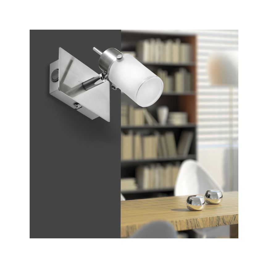 JUST LIGHT. 11931-55 - LED-Wandstrahler MAX 1xGU10/4W/230V matt Chrom