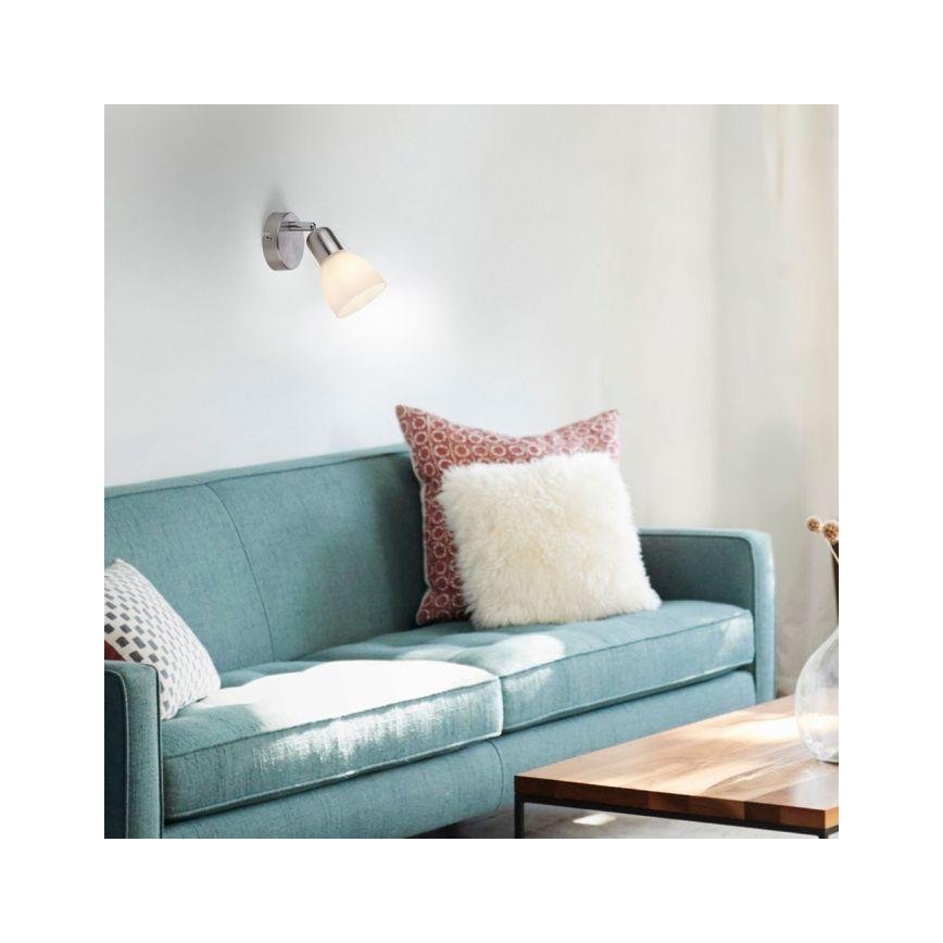 JUST LIGHT. 11951-55 - Wandstrahler KARO 1xE14/40W/230V matt Chrom