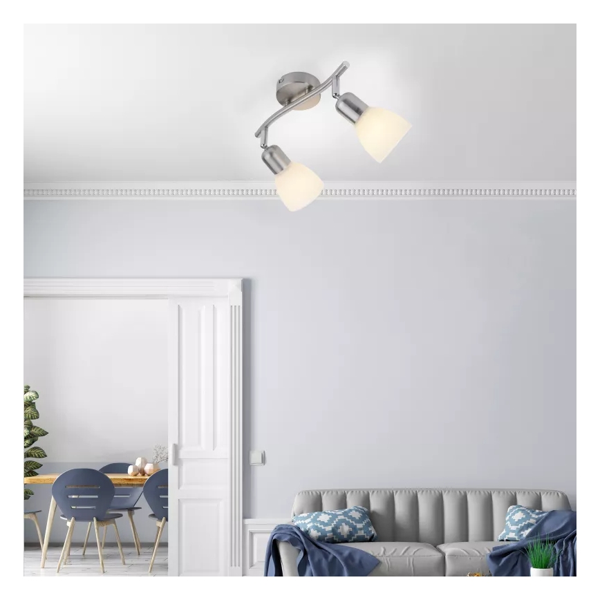 JUST LIGHT. 11952-55 - KARO Spotleuchte 2xE14/40W/230V mattchrom