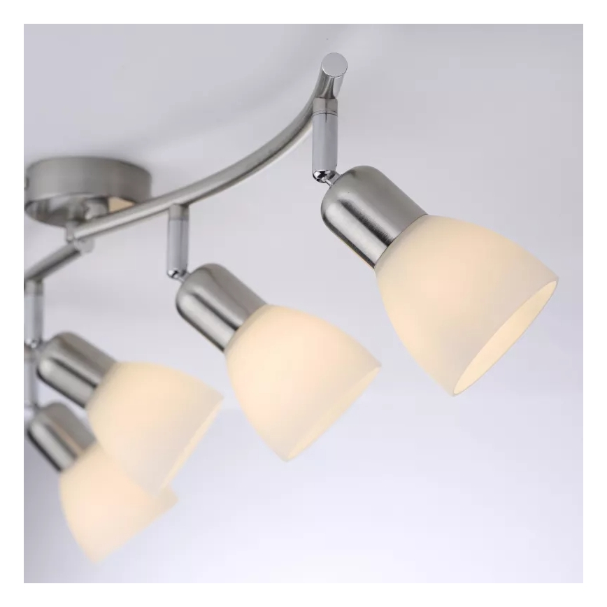 JUST LIGHT. 11954-55 - Spotleuchte KARO 4xE14/40W/230V mattchrom