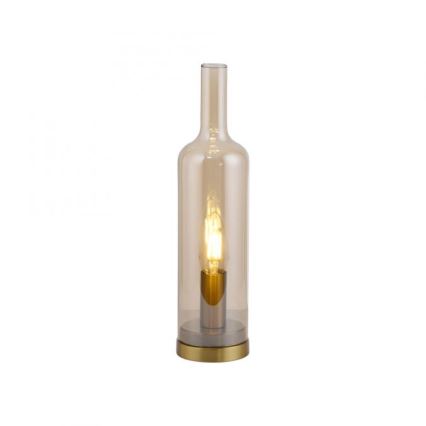 JUST LIGHT. 14006-27 - Tischlampe BOTTLE 1xE14/25W/230V beige/rauchfarben