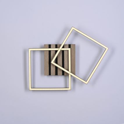 JUST LIGHT. 14053-79 - LED-Deckenleuchte AKUSTIK LED/15W/230V Eiche/Schwarz