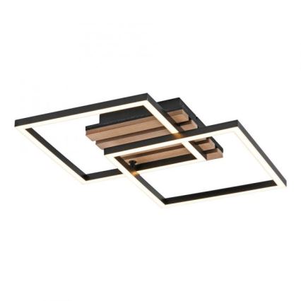 JUST LIGHT. 14053-79 - LED-Deckenleuchte AKUSTIK LED/15W/230V Eiche/Schwarz