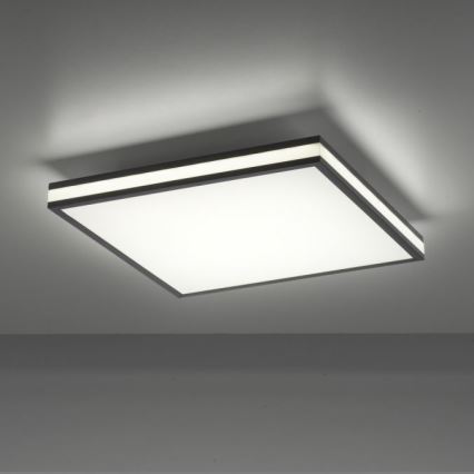 JUST LIGHT. 14110-18 - Dimmbare LED-RGBW-Deckenleuchte MARIO BLACK LED/19,5W/230V 2700-5000K + Fernbedienung