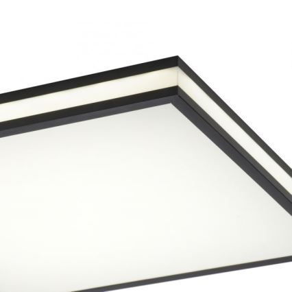 JUST LIGHT. 14110-18 - Dimmbare LED-RGBW-Deckenleuchte MARIO BLACK LED/19,5W/230V 2700-5000K + Fernbedienung