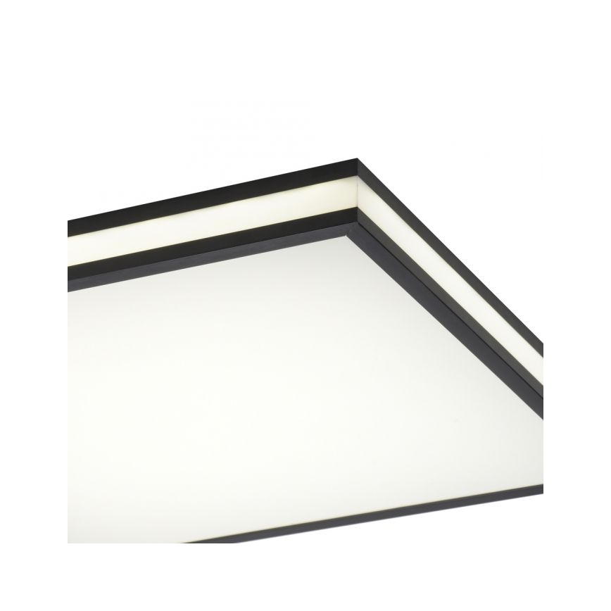 JUST LIGHT. 14110-18 - Dimmbare LED-RGBW-Deckenleuchte MARIO BLACK LED/19,5W/230V 2700-5000K + Fernbedienung