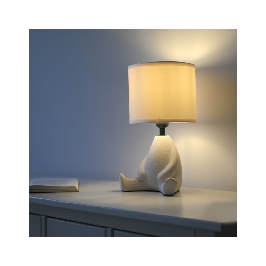 JUST LIGHT. 14190-39 - Tischlampe TED 1xE27/25W/230V beige