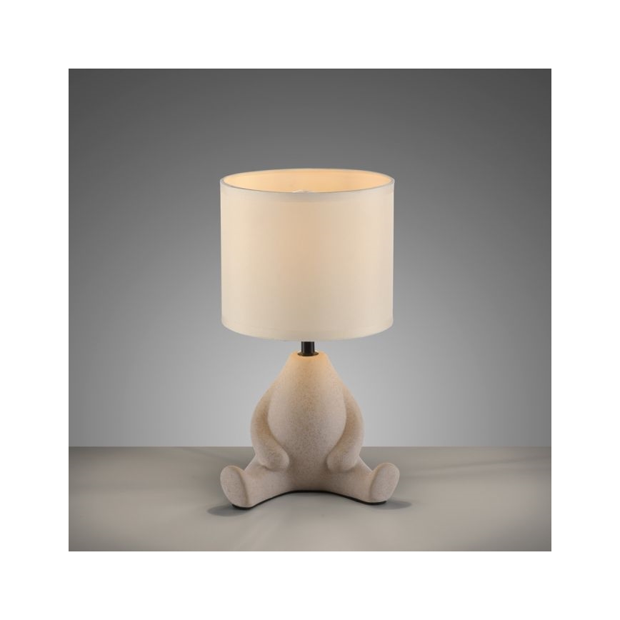 JUST LIGHT. 14190-39 - Tischlampe TED 1xE27/25W/230V beige