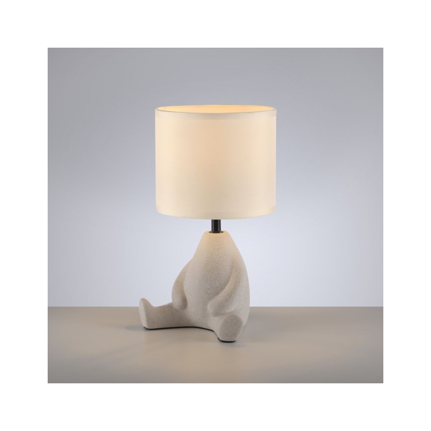 JUST LIGHT. 14190-39 - Tischlampe TED 1xE27/25W/230V beige