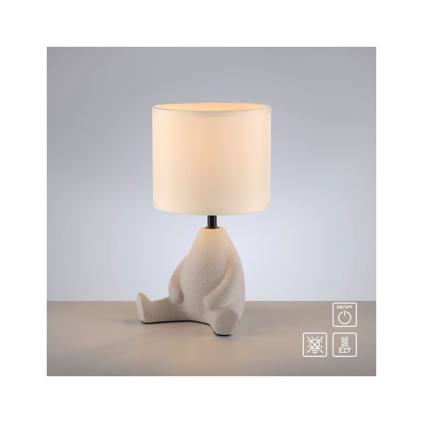 JUST LIGHT. 14190-39 - Tischlampe TED 1xE27/25W/230V beige