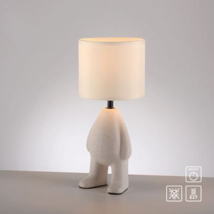 JUST LIGHT. 14191-39 - Tischlampe TED 1xE27/25W/230V beige