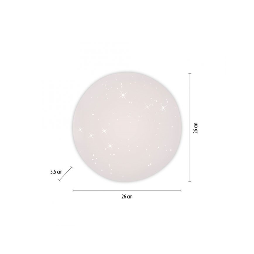 JUST LIGHT. 14275-16 - LED-Deckenleuchte URANUS LED/10W/230V d 26 cm weiß