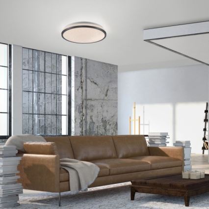 JUST LIGHT. 14293-18 - Dimmbare LED-Deckenleuchte KYLE LED/10W/230V d 28 cm schwarz