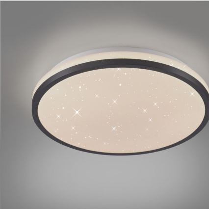 JUST LIGHT. 14293-18 - Dimmbare LED-Deckenleuchte KYLE LED/10W/230V d 28 cm schwarz