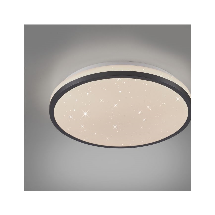 JUST LIGHT. 14293-18 - Dimmbare LED-Deckenleuchte KYLE LED/10W/230V d 28 cm schwarz