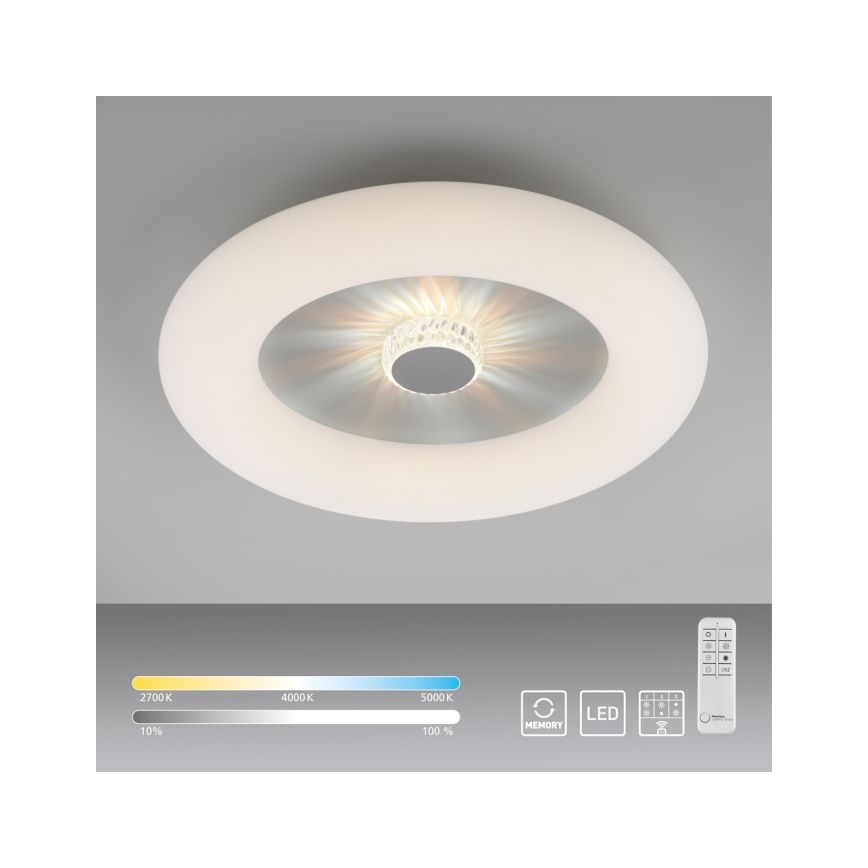 JUST LIGHT. 14383-16 - Dimmbare LED-Deckenleuchte VERTIGO LED/26W/230V 2700-5000K weiß + Fernbedienung
