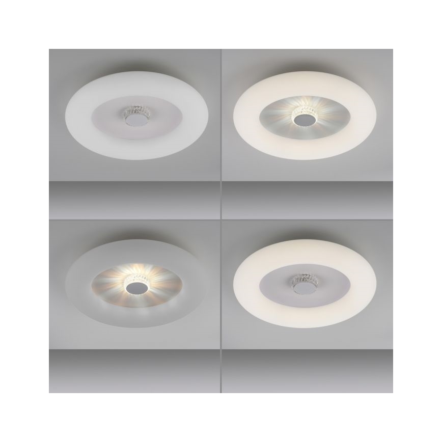 JUST LIGHT. 14383-16 - Dimmbare LED-Deckenleuchte VERTIGO LED/26W/230V 2700-5000K weiß + Fernbedienung