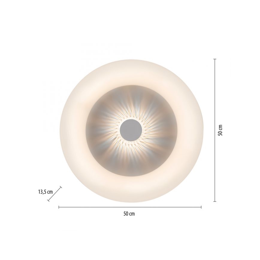 JUST LIGHT. 14383-16 - Dimmbare LED-Deckenleuchte VERTIGO LED/26W/230V 2700-5000K weiß + Fernbedienung