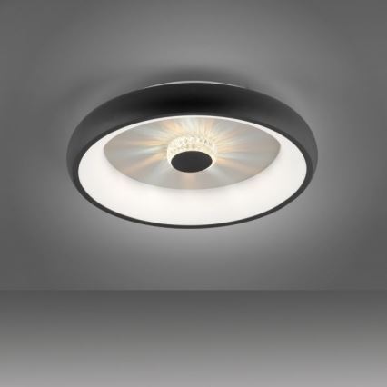 JUST LIGHT. 14384-18 - Dimmbare LED-Deckenleuchte VERTIGO LED/29W/230V 2700-5000K schwarz + Fernbedienung