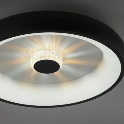 JUST LIGHT. 14384-18 - Dimmbare LED-Deckenleuchte VERTIGO LED/29W/230V 2700-5000K schwarz + Fernbedienung