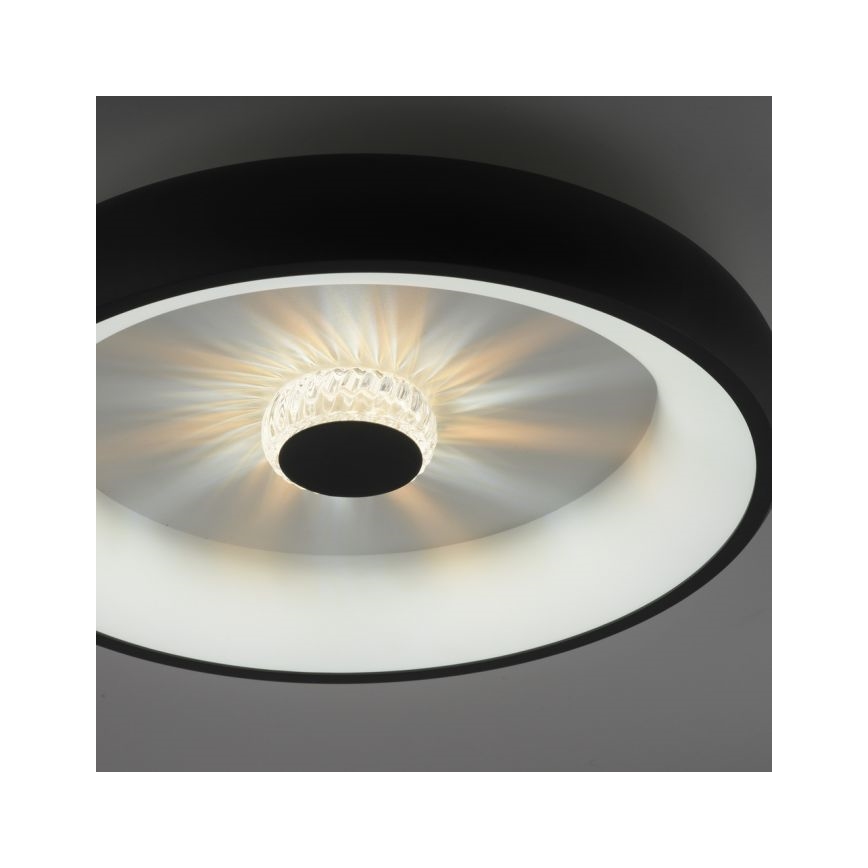 JUST LIGHT. 14384-18 - Dimmbare LED-Deckenleuchte VERTIGO LED/29W/230V 2700-5000K schwarz + Fernbedienung