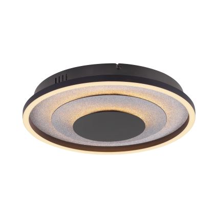 JUST LIGHT. 14409-21 - LED Deckenleuchte GLITTY LED/22W/230V Ø 40 cm schwarz