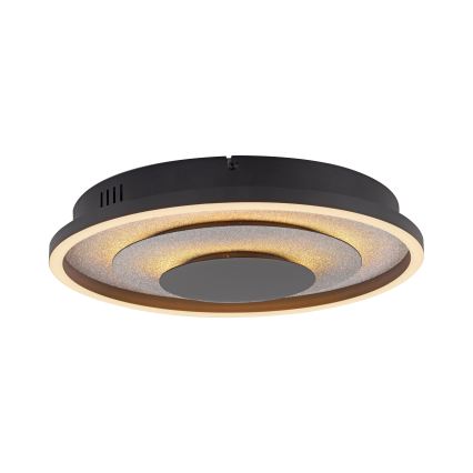 JUST LIGHT. 14409-21 - LED Deckenleuchte GLITTY LED/22W/230V Ø 40 cm schwarz