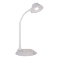 JUST LIGHT. 14414-16 - LED-dimmbare, flexible Tischlampe mit Touch-Bedienung und kabelloser Ladefunktion PUCKI LED/4,5W/230V weiß