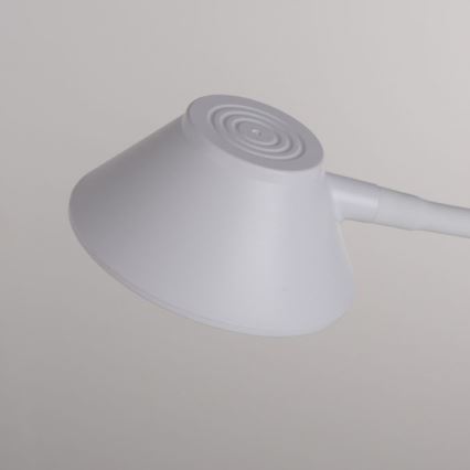 JUST LIGHT. 14414-16 - LED-dimmbare, flexible Tischlampe mit Touch-Bedienung und kabelloser Ladefunktion PUCKI LED/4,5W/230V weiß