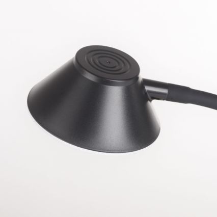 JUST LIGHT. 14414-18 - LED-dimmbare, flexible Touch-Tischlampe mit kabellosem Laden PUCKI LED/4,5W/230V schwarz