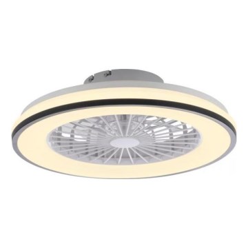 JUST LIGHT. 14447-18 - LED RGBW dimmbarer Deckenventilator mit Licht LENO LED/44W/230V 3000-6500K Ø 48,6 cm weiß + Fernbedienung