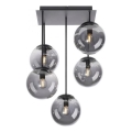 JUST LIGHT. 14602-18 - Deckenleuchte an Stange WIDOW 5xE14/25W/230V schwarz