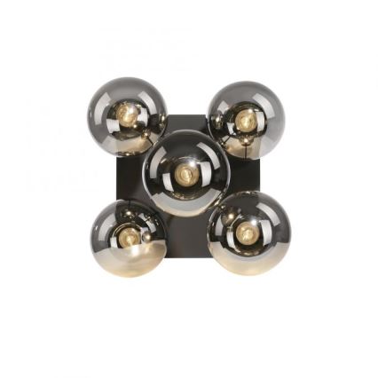 JUST LIGHT. 14602-18 - Deckenleuchte an Stange WIDOW 5xE14/25W/230V schwarz