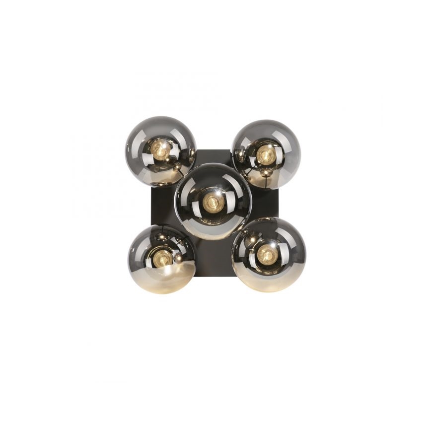 JUST LIGHT. 14602-18 - Deckenleuchte an Stange WIDOW 5xE14/25W/230V schwarz
