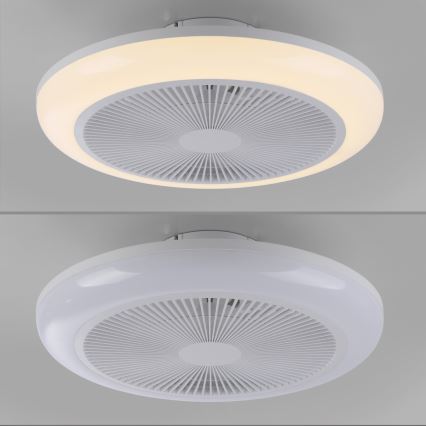 JUST LIGHT. 14623-16 - LED RGBW dimmbarer Deckenventilator mit Licht BRENDA LED/22W/230V 3000-6000K Ø 46 cm weiß + Fernbedienung