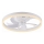 JUST LIGHT. 14624-16 - Dimmbarer LED-Deckenventilator mit Licht RITA LED/22W/230V 3000-6000K Ø 50 cm weiß + Fernbedienung