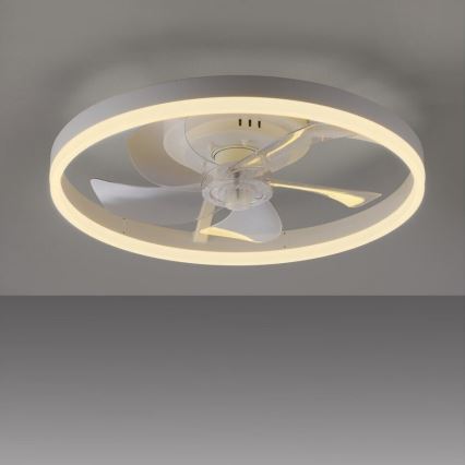 JUST LIGHT. 14624-16 - LED-dimmbarer Deckenventilator mit Licht RITA LED/22W/230V 3000-6000K Ø 50 cm weiß + Fernbedienung