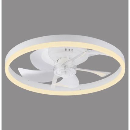 JUST LIGHT. 14624-16 - Dimmbarer LED-Deckenventilator mit Licht RITA LED/22W/230V 3000-6000K Ø 50 cm weiß + Fernbedienung