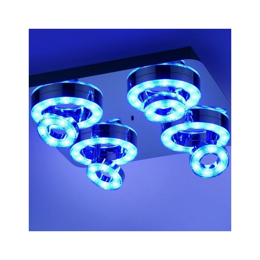 JUST LIGHT. 14662-17 - Dimmbarer LED-RGBW- Strahler TIM LOLASMART 4xLED/5,9/230V 2700-5000K + Fernbedienung