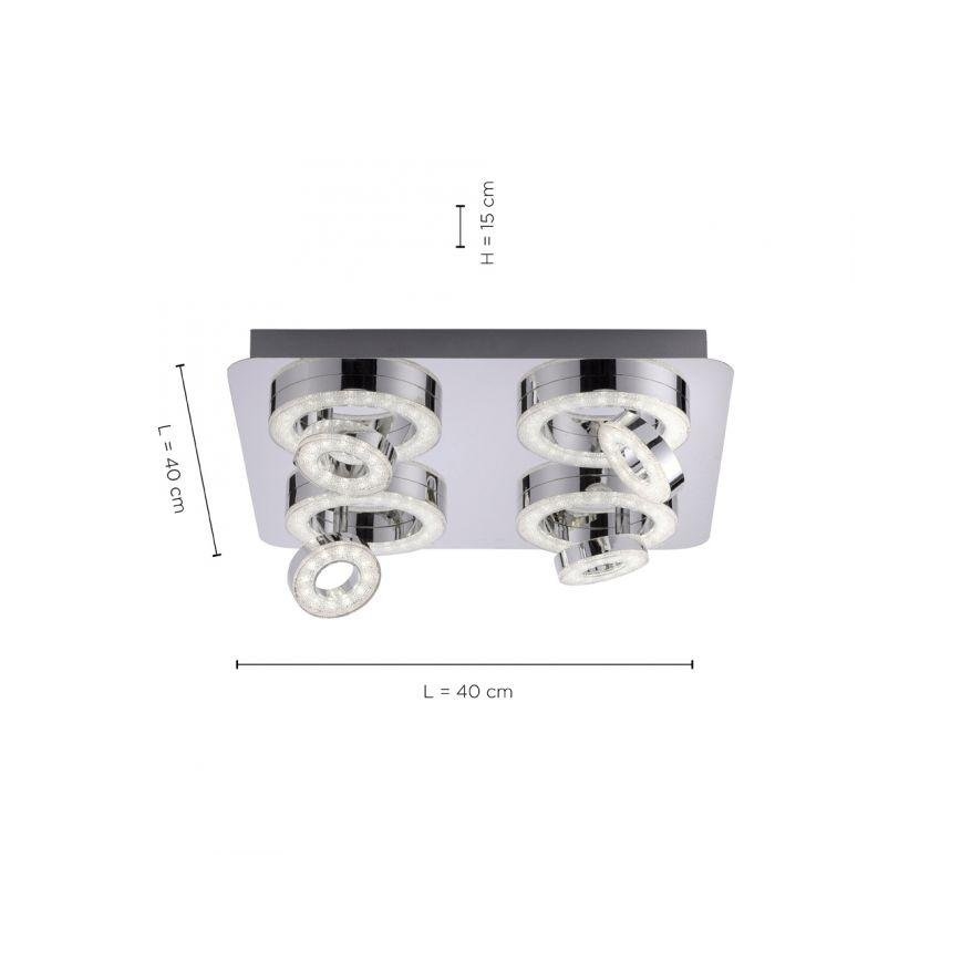 JUST LIGHT. 14662-17 - Dimmbarer LED-RGBW- Strahler TIM LOLASMART 4xLED/5,9/230V 2700-5000K + Fernbedienung