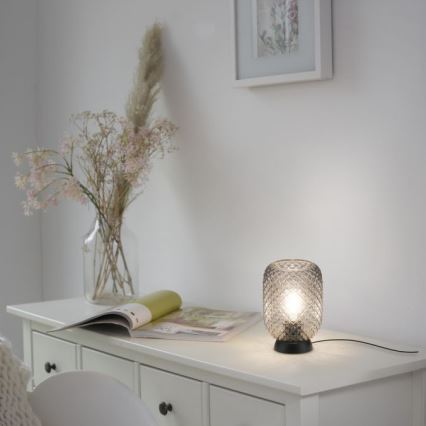 JUST LIGHT. 14906-18 - Tischleuchte REISHI 1xE27/40W/230V schwarz