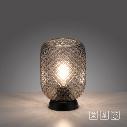 JUST LIGHT. 14906-18 - Tischleuchte REISHI 1xE27/40W/230V schwarz