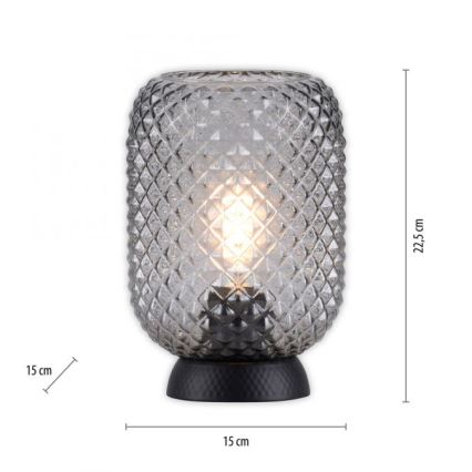 JUST LIGHT. 14906-18 - Tischleuchte REISHI 1xE27/40W/230V schwarz