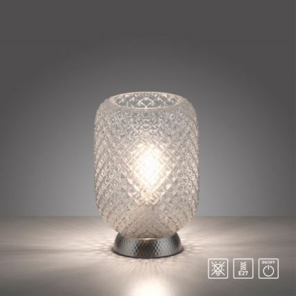 JUST LIGHT. 14906-55 - Tischleuchte REISHI 1xE27/40W/230V matt Chrom
