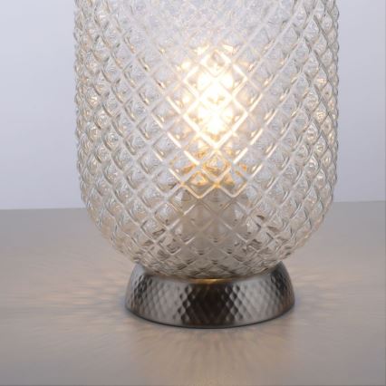 JUST LIGHT. 14906-55 - Tischleuchte REISHI 1xE27/40W/230V matt Chrom