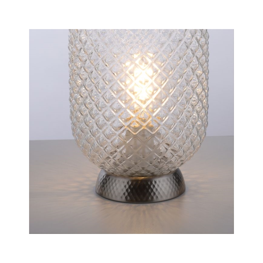 JUST LIGHT. 14906-55 - Tischleuchte REISHI 1xE27/40W/230V matt Chrom