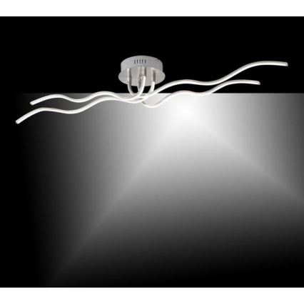 JUST LIGHT. 15126-55 - LED-Anbauleuchte WAVE LED/29,4W/230V matt Chrom