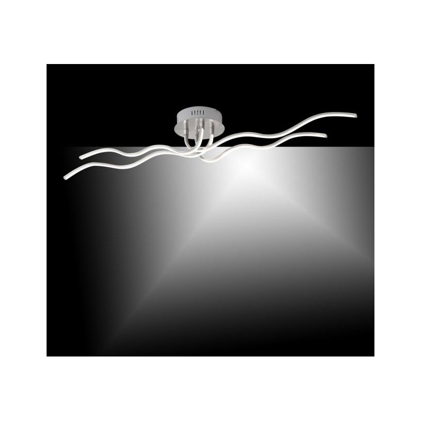 JUST LIGHT. 15126-55 - LED-Anbauleuchte WAVE LED/29,4W/230V matt Chrom