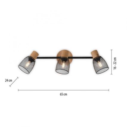 JUST LIGHT. 15193-79 - Strahler TAMIS 3xE14/10W/230V