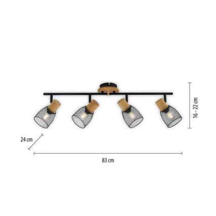 JUST LIGHT. 15194-79 - Strahler TAMIS 4xE14/10W/230V